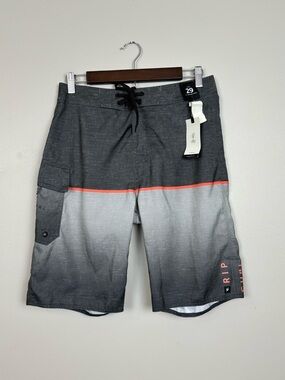 Rip Curl Boardshorts Mens 29 Gray Ombre Dawn Patrol 21" Regular Length‎ Surf